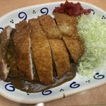 スタミナカレーの店 バーグ - わらじロースカツカレー、1200円