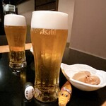 酒と肴 Shin - 料理写真:生ビールは、アサヒスーパードライ☆