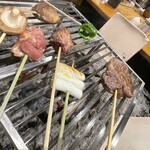 sasaya - コース料理では、いろり焼きをお楽しみいただけます