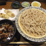 みらい家 - 豚肉つけうどん、ちくわ天