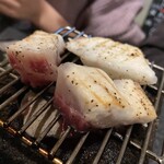 Yuma - お通し　鯛の炭火焼き