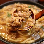 讃歌うどん はんげしょう - 牛肉ときざみあげカレー(1,280円)
      カレー中盛り 麺600g+ルー(+250円)