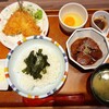 定食 馬乃米  - 魚めしとアジフライ定食　950円