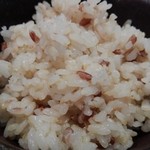 みくり食堂 - 赤米入り五分づきごはん