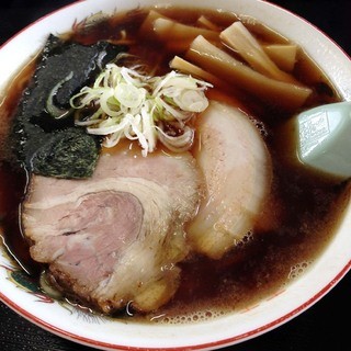 Chuka Soba Ogawaya - チャーシューメン　餃子定食　半カレー　2014年6月