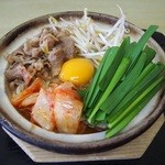 竹野食堂 - 煮込みキムチうどん：夏季限定！アツアツ旨辛な煮込みうどんです。