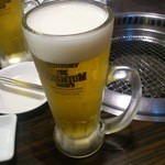 焼肉問屋バンバン - ビールで乾杯！！