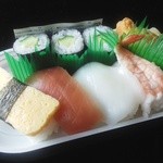 Hogaraka Sushi Kunitaka Ten - 「そばセット」にぎり寿司