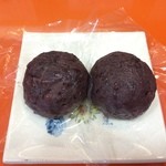 Tsukumo Do - 無添加・特製のつぶあん」のおはぎです　160円