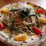 Soba Yusan - ジェノベーゼソースの遊山風冷製蕎麦PASTA