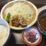 Man Saku Takaoka Eki Minami Ten - カレーざるうどんセット(980円)