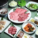 焼肉 あいうえお - 料理写真:ぜいたくコース（飲み放題付で5000円ぽっきり）