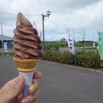 道の駅 えんべつ富士見 - チョコレートのソフトクリーム