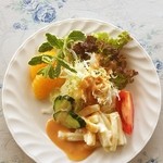 裏磐梯高原　カフェ　時の河 - 料理写真:monmo推薦カフェ【星の雫】ランチのサラダ