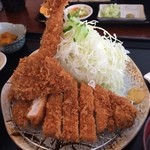 かつみち - よくばり定食1380円