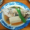 Nawabune - 活き造りの残りを煮付けに。内臓も美味。骨以外全ていただきました。