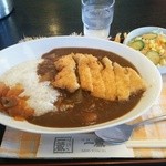 Men Kui Ichikura - 日替定食670円 今日はカツカレーサラダ付