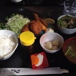 仙人屋 - ミックスフライランチ  700円