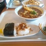 光の湯 - 料理写真:えび天カレーうどん