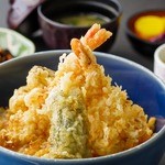 Windy - 天丼（味噌汁・お新香付）1,200円