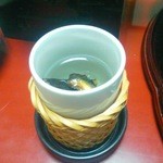 栴檀 - 美味しかったヒレ酒　写真は飲みかけです。ごめんなさい。