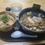 和食 南 - ミニお魚の明太マヨネーズ丼＋醤油らーめんのセット880円内