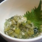 とんかつ丸福 - ワサビ昆布