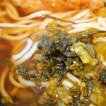 Maneki no Eki Soba Zairaisen Kudari Ten - とり天えきそば（高菜）