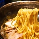 Tori Soba Zagin Hon Ten - ②鶏と海老 時々 煮干しSoba（麺）