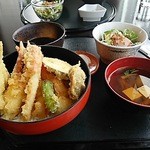 かじやばし - 天丼御膳（税込1296円）