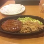 Saizeriya Tobu Hikifune Ten - ハンバーグとポーク焼肉(ランチメニュー)