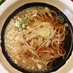 ばんどう太郎 - ソースひれかつ丼ランチの蕎麦