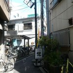 Grill Bon - 新世界の路地裏に看板が・・・