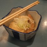 Harukoma - モツ豆腐？なんと焼き物を待っている間のサービスです