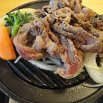 お食事処　山桜 - 牛とろ焼肉御膳の牛とろアップ