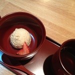 紀元茶寮 - ほんのり香ばしい、ほうじ茶アイス