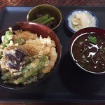 Shokujidokoro Kaiko - 2015.07魚と野菜天丼