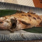 Aji no Kazuki - のどぐろ半身を焼き1980円、キンキみたいに美味しい