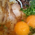 Kumamoto Ramen Kokutei Hon Ten - 斜めから