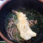 美吉うどん - エビ天わかめ入り