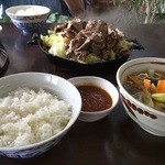 Drive-in Masuzawa - ジンギスカン＋肉汁定食