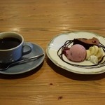 Bbcafe - ガトーショコラのセット650円