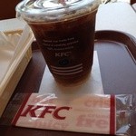 Kentucky Fried Chicken Kumegawa Ten - アイスコーヒー。