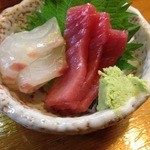 三木松 - 噂のお通し　マグロと白身