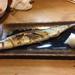 中津川 - 初秋刀魚を、焼きで！初モノとはいえ、かなり仕上がり良し。