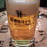 Bistro 十番スタンド - 生温の生ビールだった