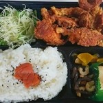 Torino Suminoe Ten - もも唐揚げ弁当／御飯･もも唐揚げ･和惣菜･漬物