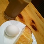 Komeda Coffee Ten Ionmoru Shinmizuhashi Ten - アイスカフェオレとモーニング