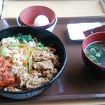 Sukiya Gojuichigo Arai Ten - 牛ビビンバ丼定食  並盛 580円♪