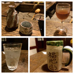 Okuhida Fukuchi Onsen Yamasato no Iori Soen - 【夜】食前酒・生ビール・地酒・焼酎